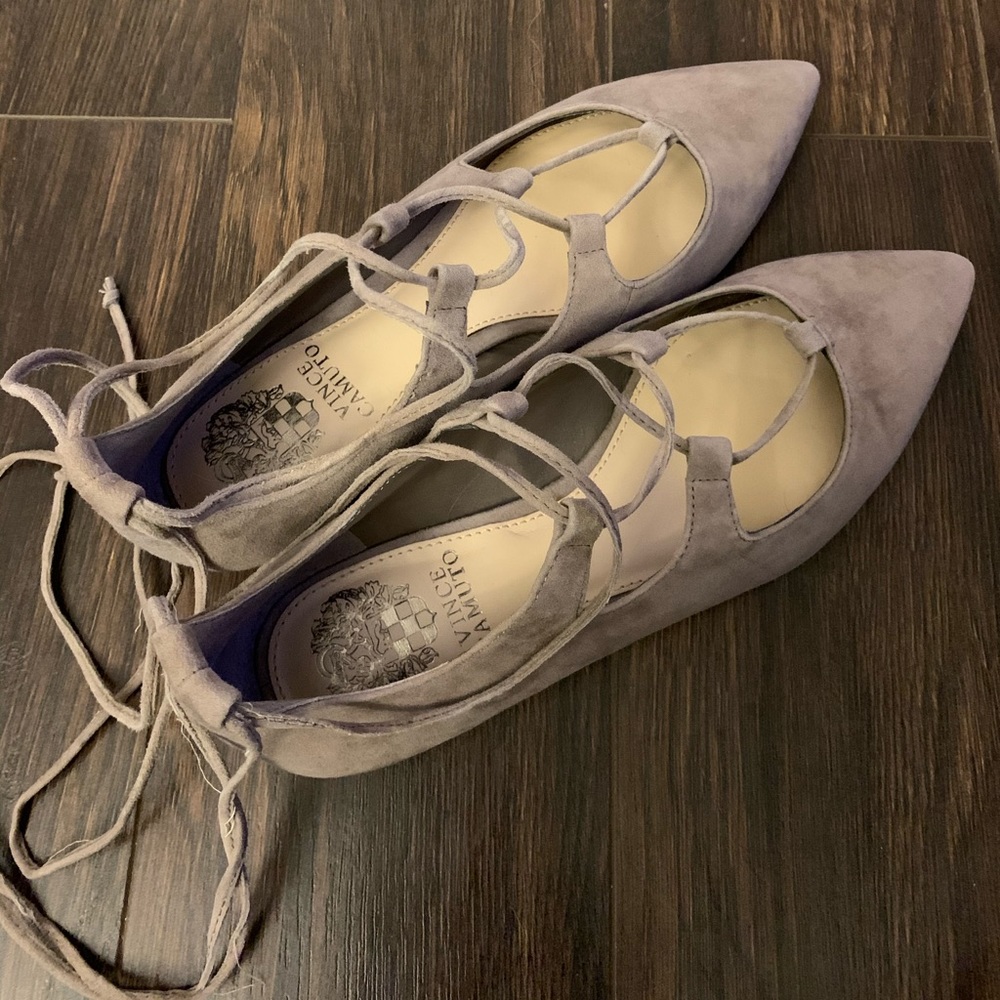 Vince Camuto Lace Up Flats